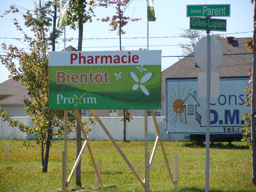 DM Turcotte, Proxim, construction commerciale Trois-Rivières, construction Pharmacie